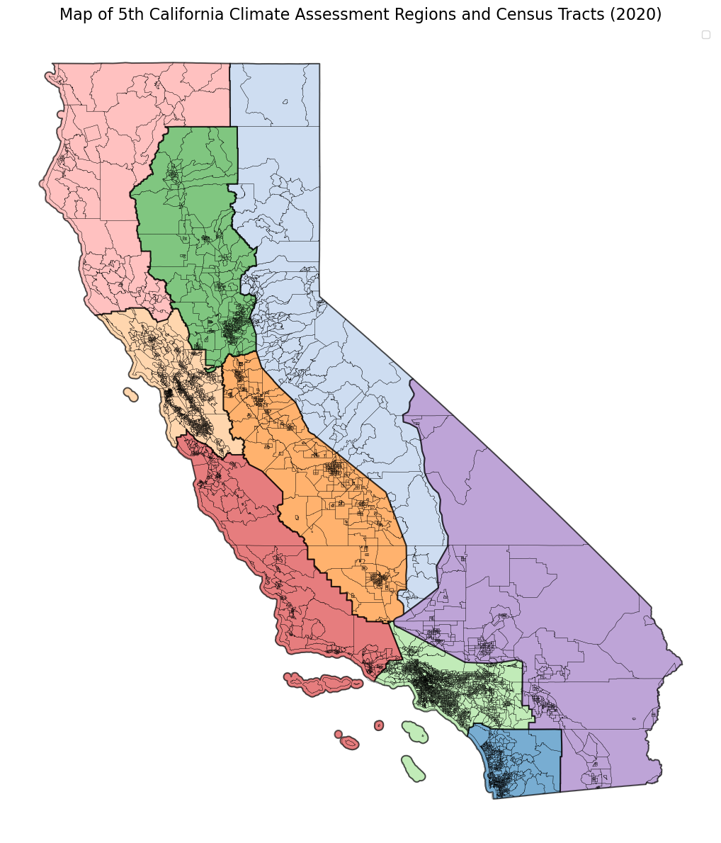 CCA5 regions with 2020 census tract